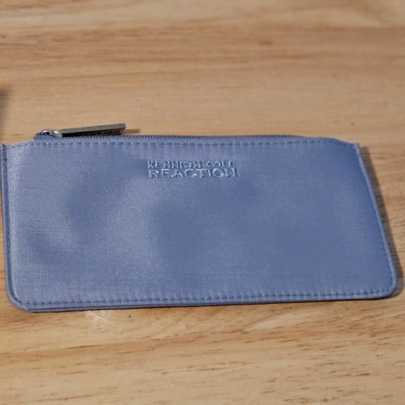 Women's Kenneth Cole Reaction Tri-Fold Wallet Purplish Gray Butterfly - Picture 7 of 7